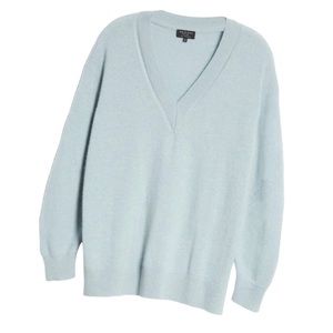 Rag & Bone Sea Foam Blue Cashmere Logan Sweater